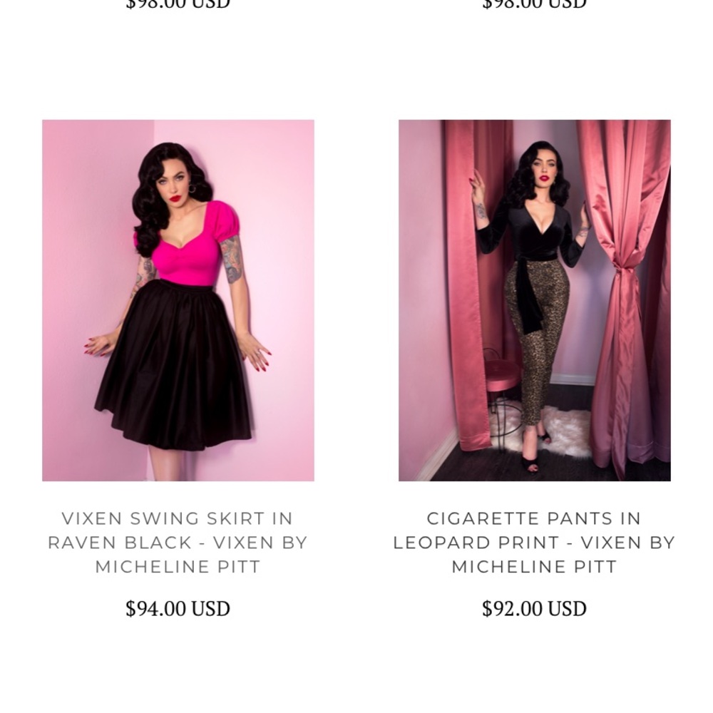 Vixen swing skirt